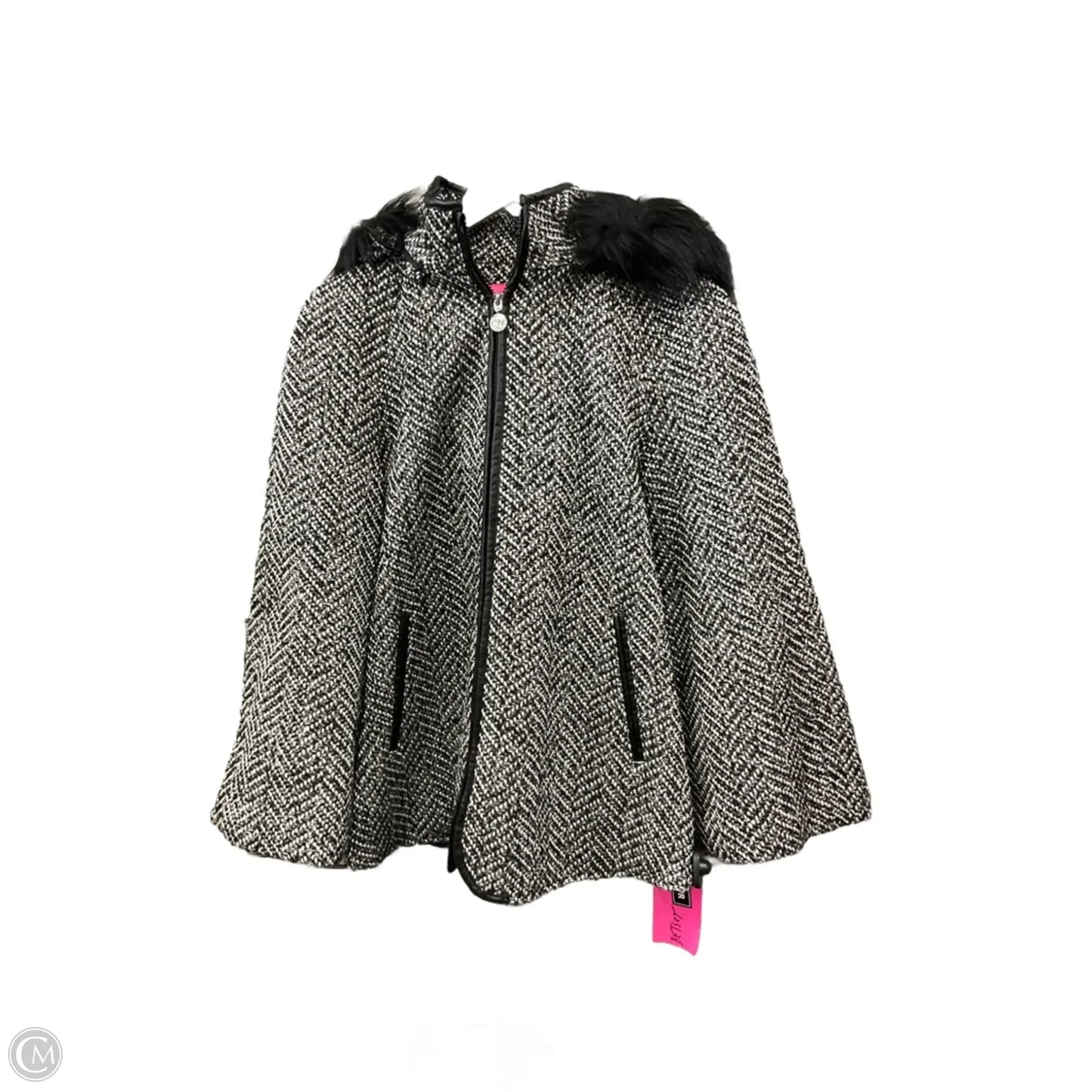 Coat Other By Betsey Johnson In Black & White, Size: M