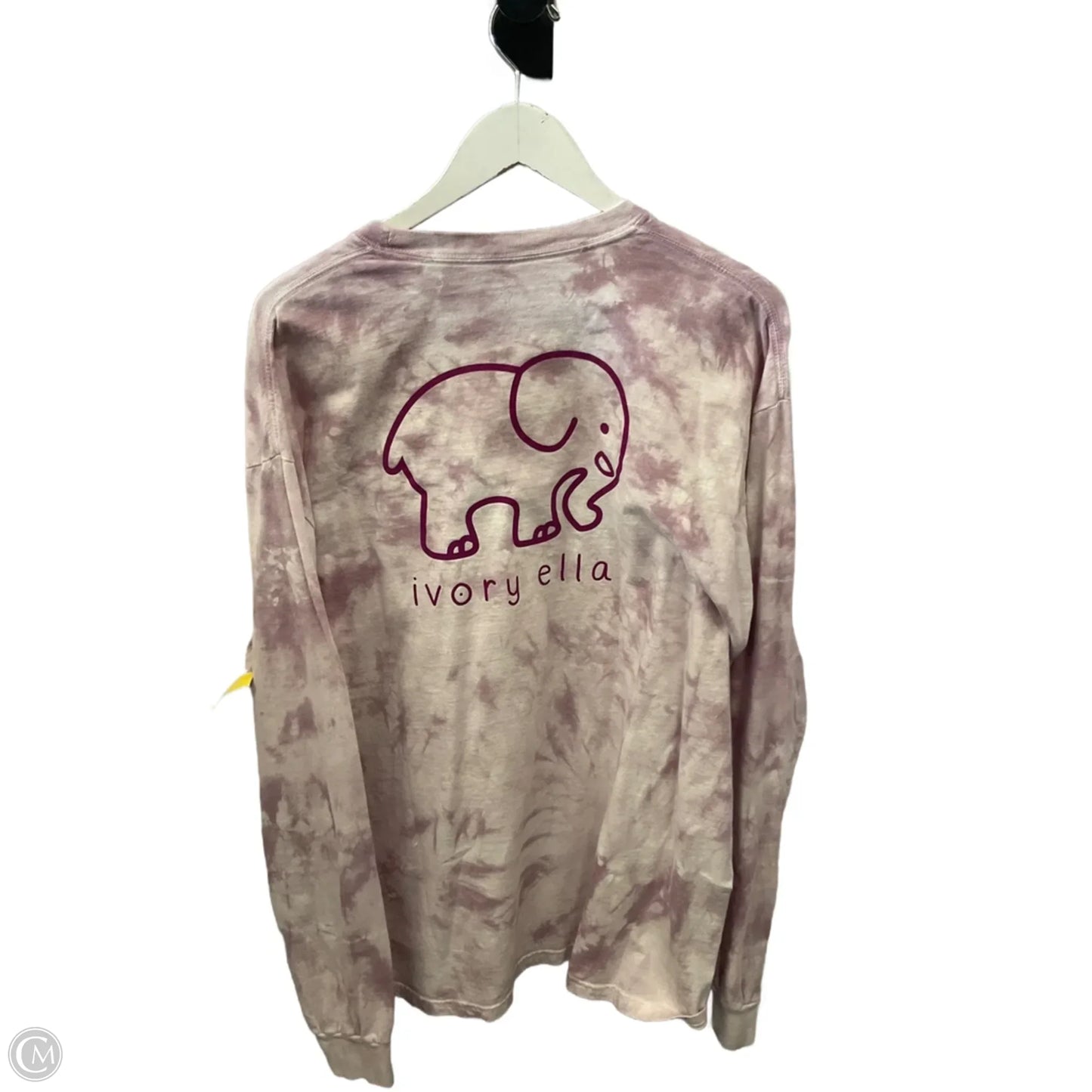 Top Long Sleeve By Ivory Ella In Tie Dye Print, Size: Xl