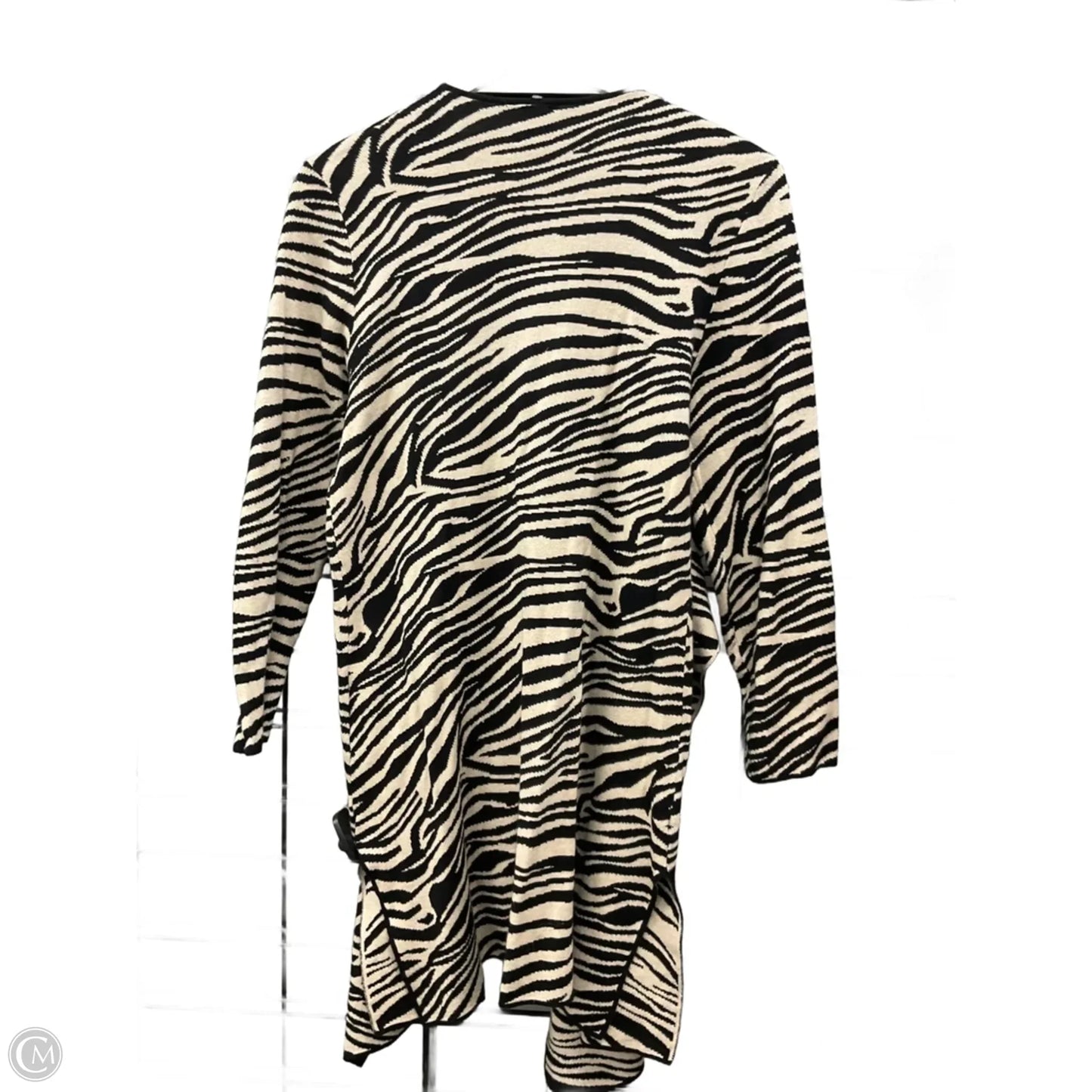 Cardigan By Anne Klein In Animal Print, Size: M