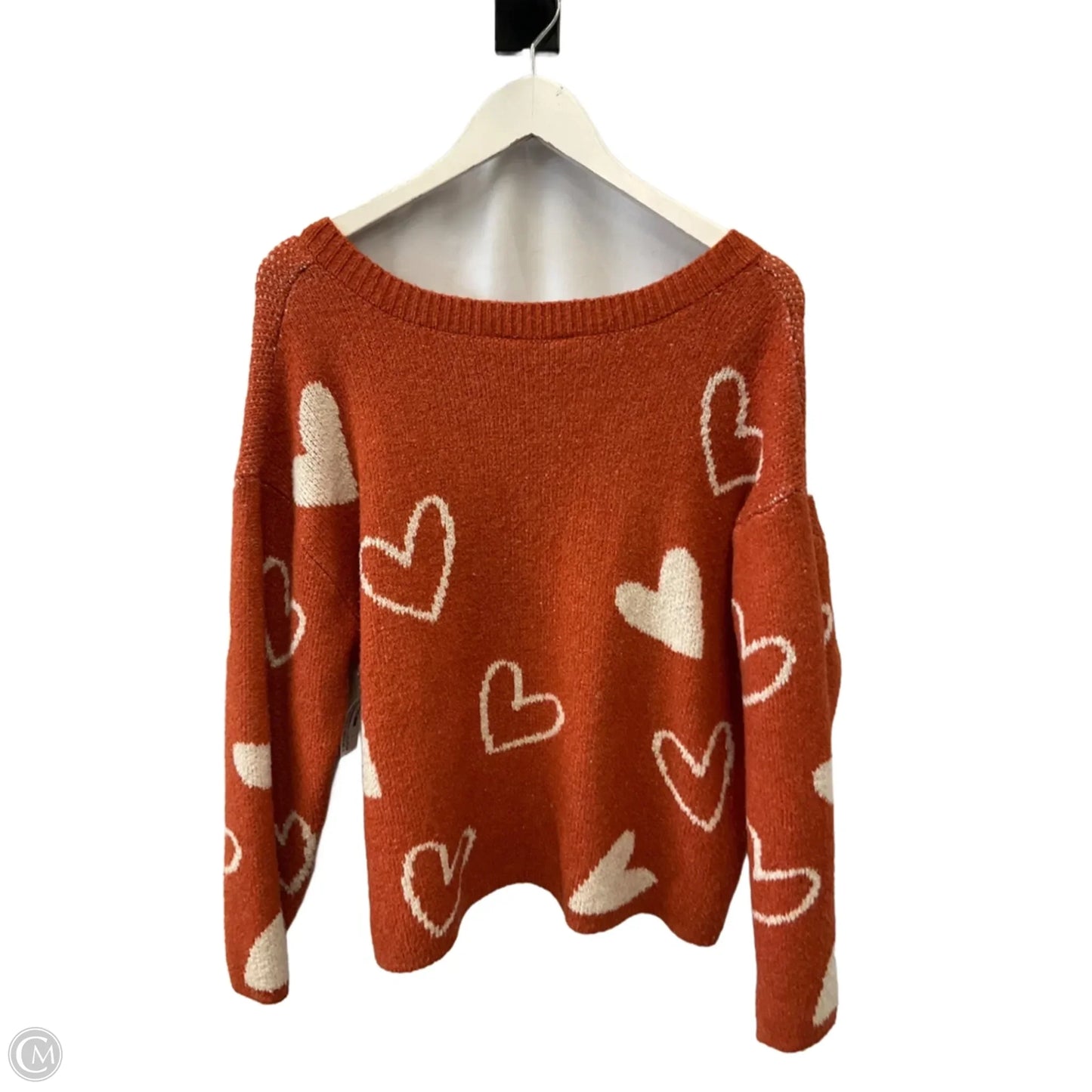 Sweater By No Boundaries In Orange & White, Size: Xxl