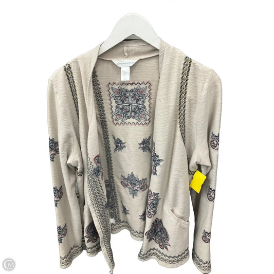 Cardigan By Christopher And Banks In Beige, Size: Xl