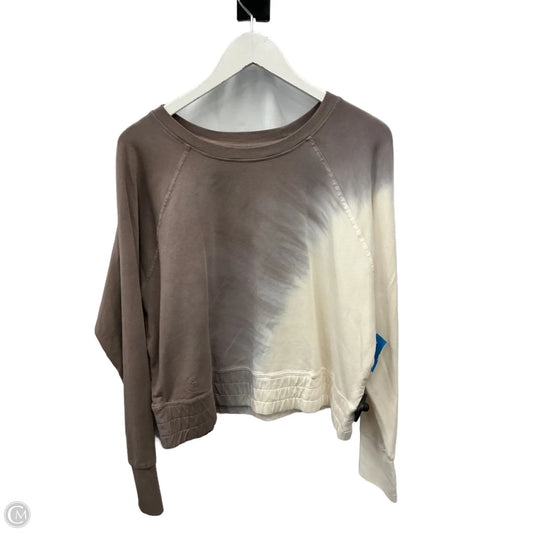 Sweatshirt Crewneck By Joy Lab In Brown & Gold, Size: Xl