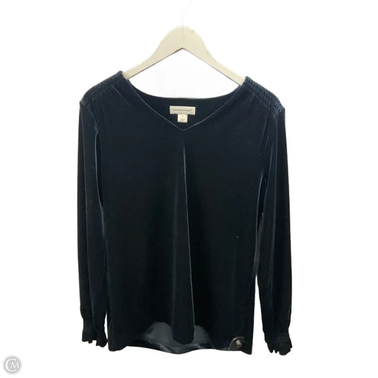 Top Long Sleeve By Christopher And Banks In Navy, Size: M