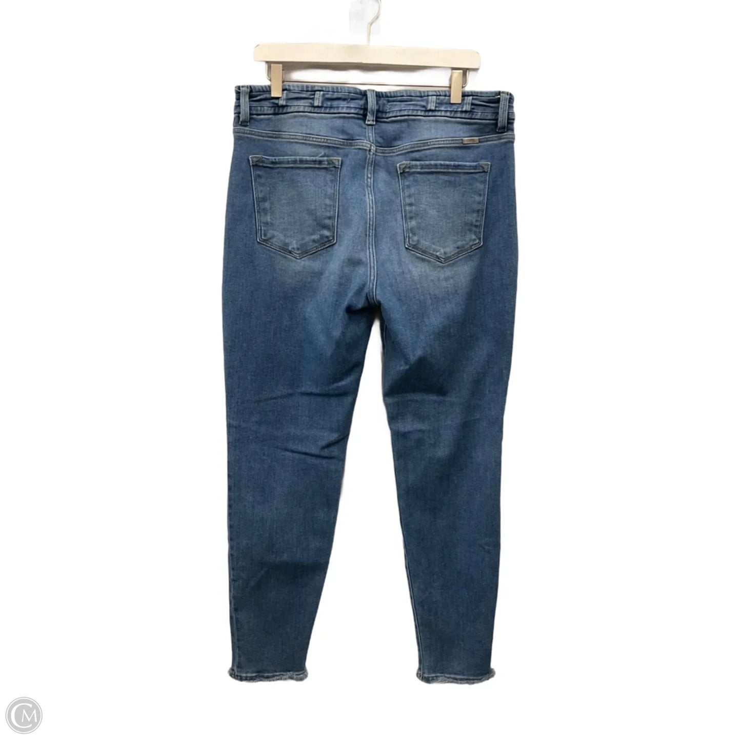 Jeans Skinny By Kancan In Blue Denim, Size: 14