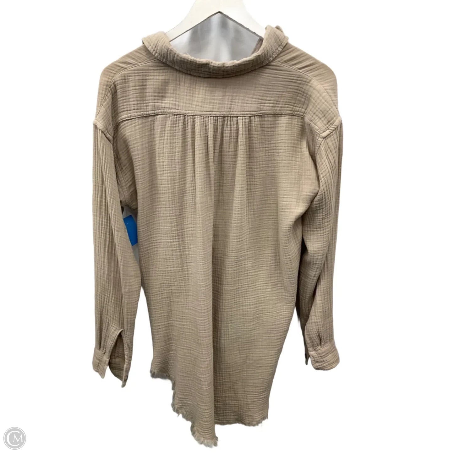 Top Long Sleeve By Thread And Supply In Beige, Size: Xs