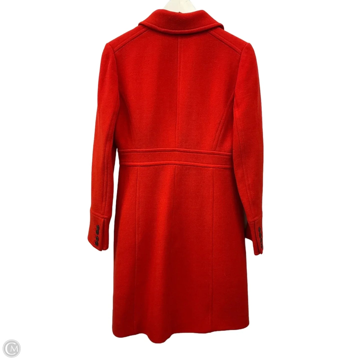 Coat Wool By J. Crew In Orange, Size: S
