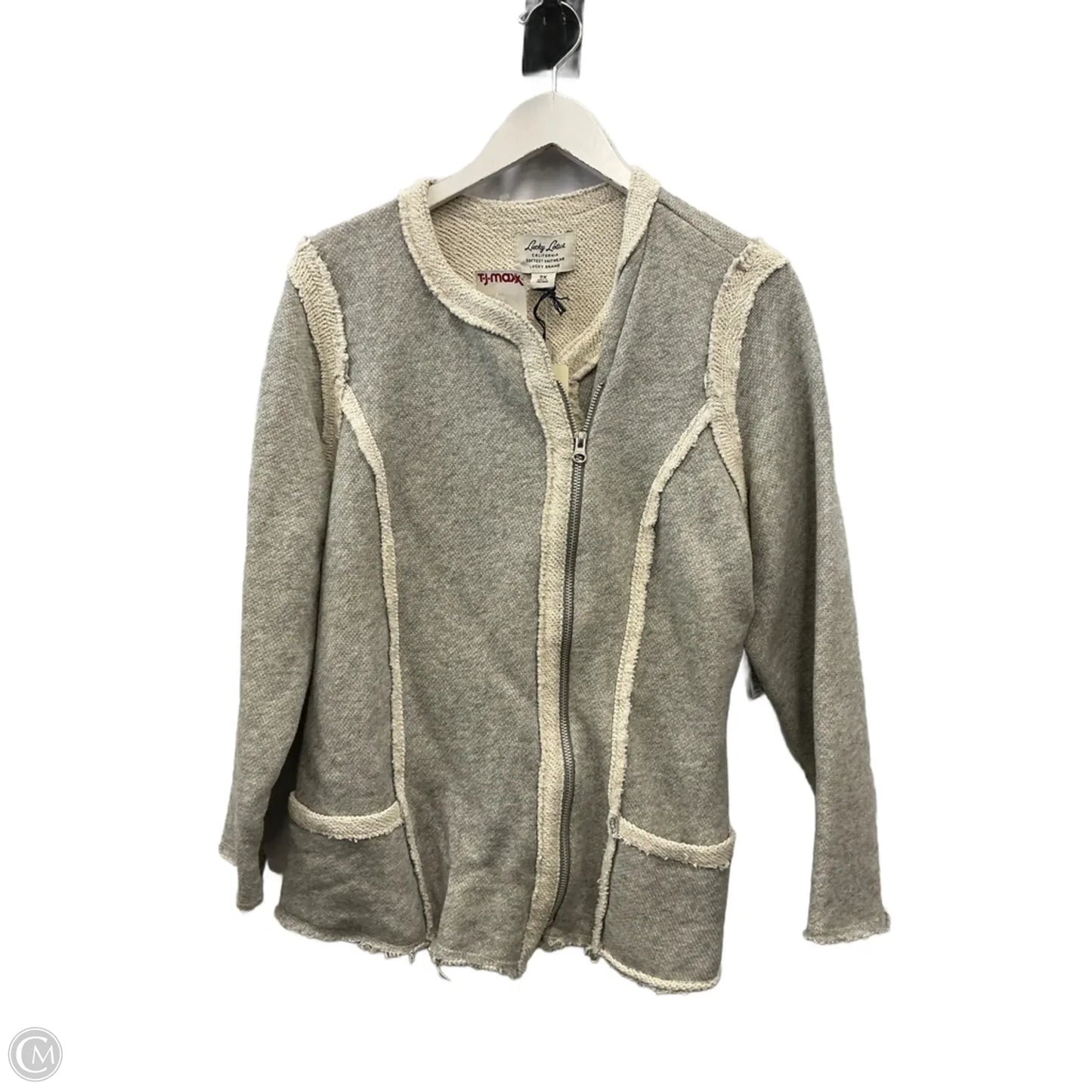 Blazer By Lucky Brand In Grey, Size: 2x
