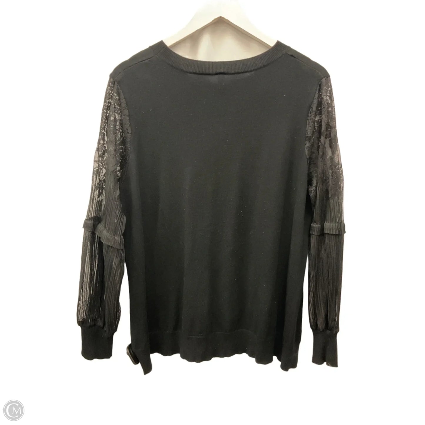 Top Long Sleeve By Massini In Black, Size: 2x