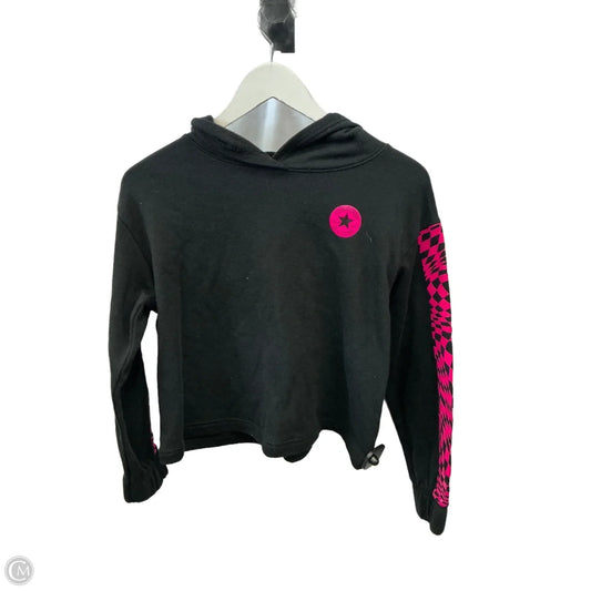 Sweatshirt Hoodie By Converse In Black & Pink, Size: Xl