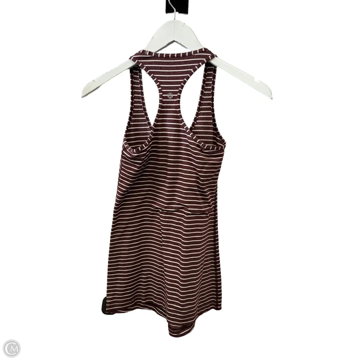 Athletic Tank Top By Lululemon In Striped Pattern, Size: 6