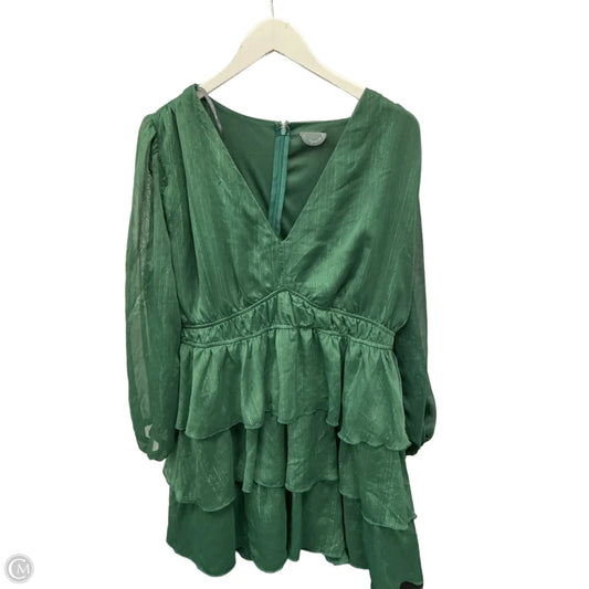 Dress Casual Short By Arula In Green, Size: Xxl