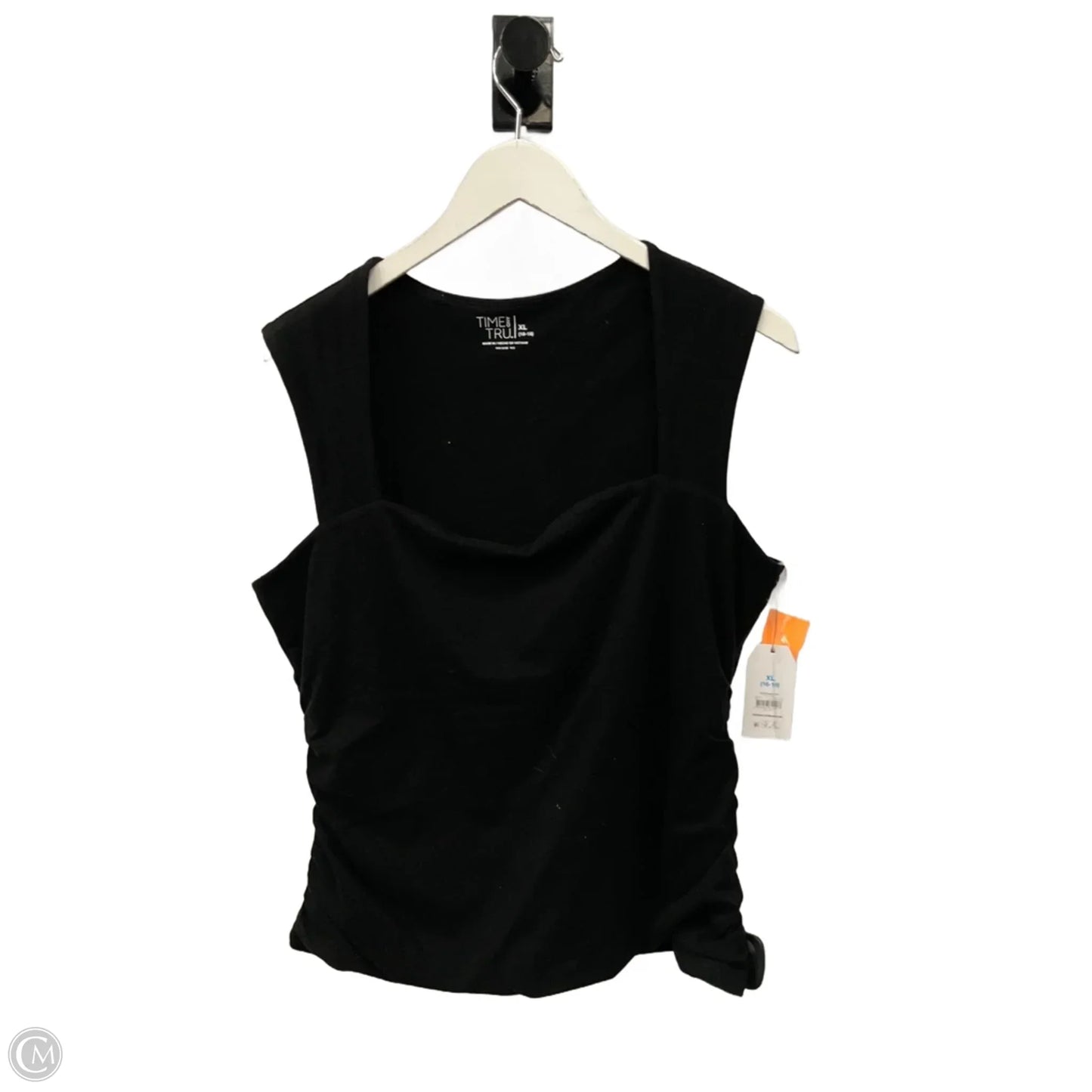 Tank Top By Time And Tru In Black, Size: Xl