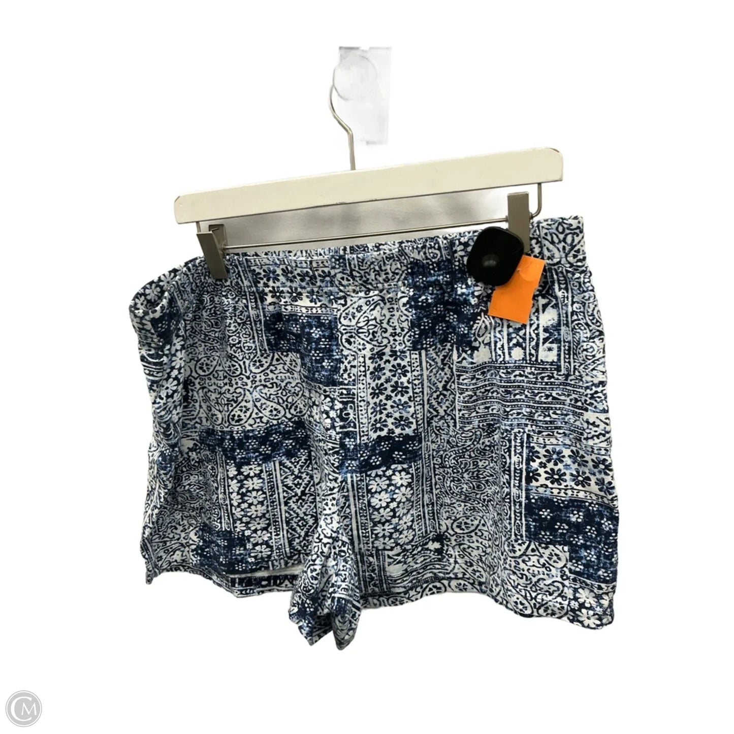 Shorts By Lands End In Blue & White, Size: L