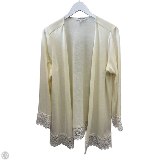 Cardigan By Studio Works In Cream, Size: 1x