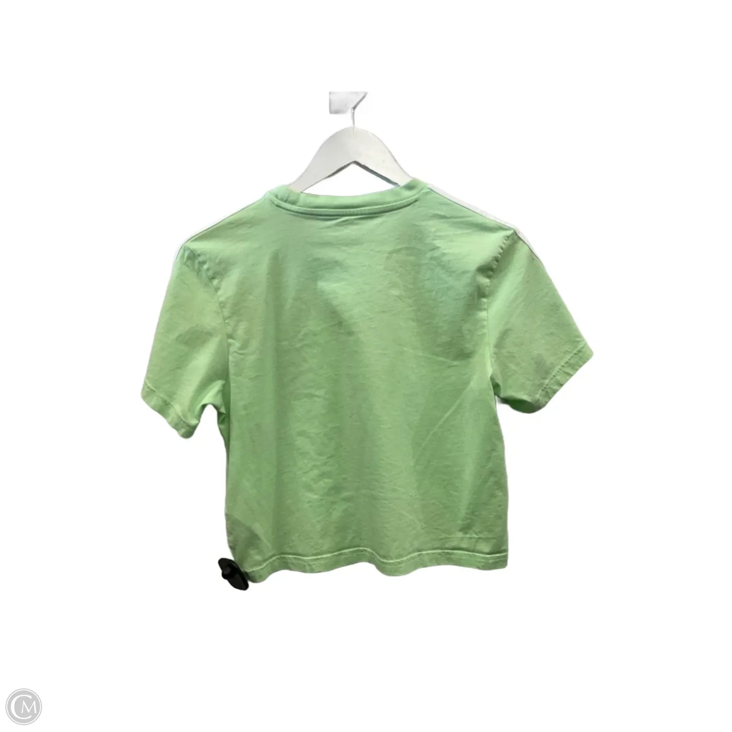 Athletic Top Short Sleeve By Adidas In Green, Size: Xs