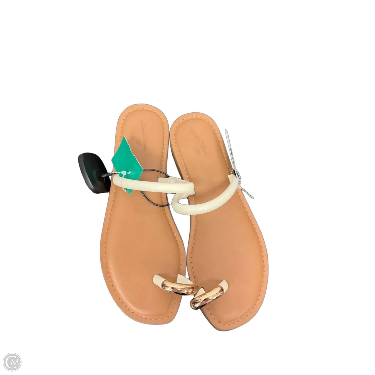 Sandals Flip Flops By Universal Thread In White, Size: 7