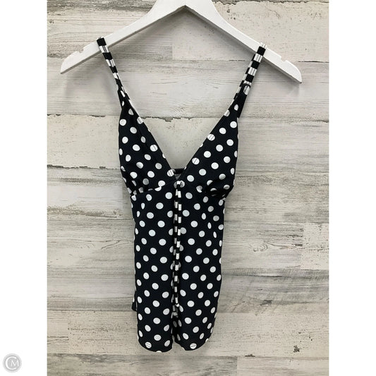 Swimsuit Top By Clothes Mentor In Black & White, Size: S