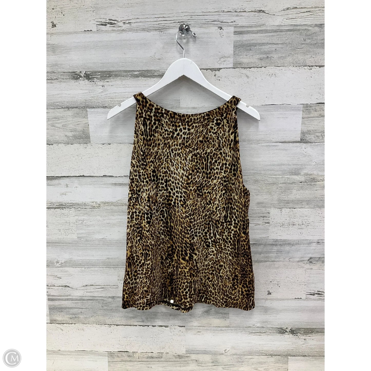 Top Sleeveless By Style And Company In Animal Print, Size: Xl