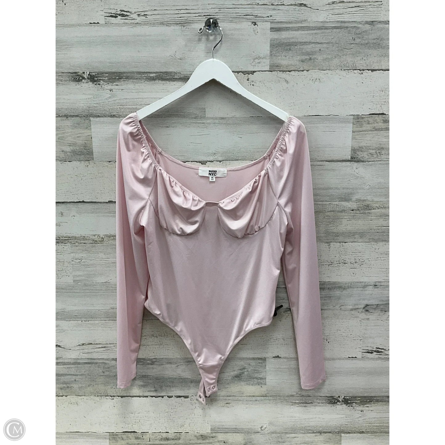 Bodysuit By Madden Nyc In Pink, Size: Xl