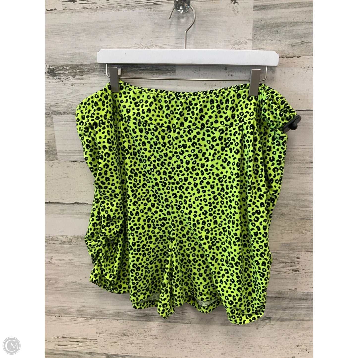 Shorts By White Birch In Black & Green, Size: 3x