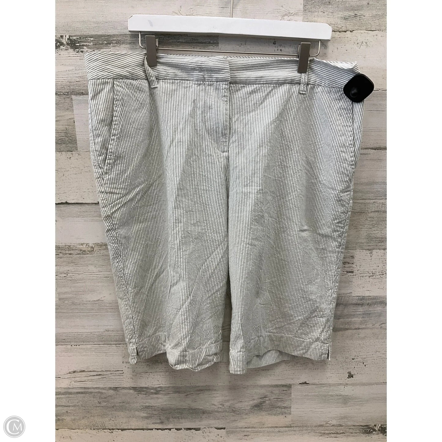 Shorts By Izod In Green & White, Size: 16