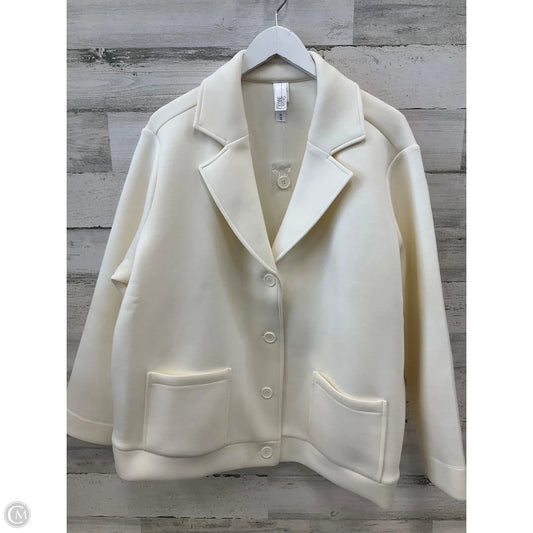 Blazer By Clothes Mentor In Cream, Size: 2x