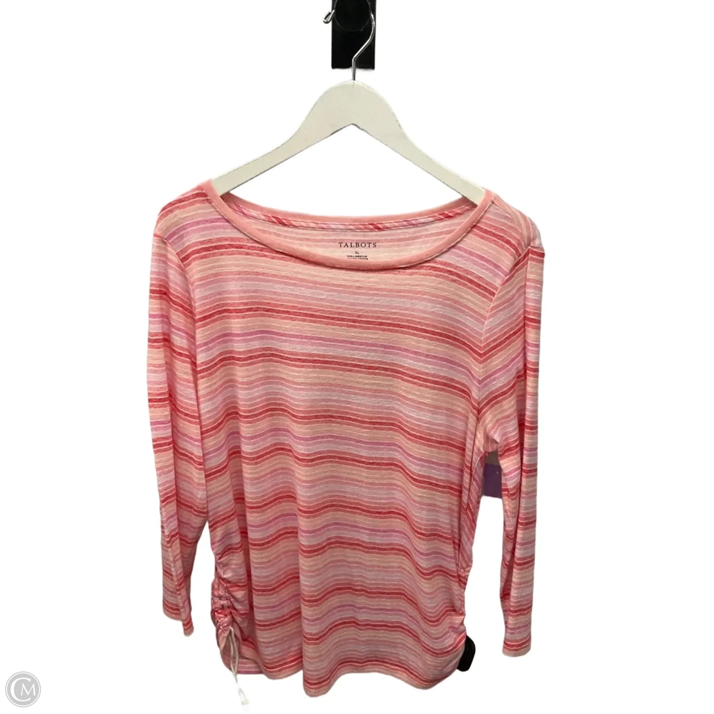 Top 3/4 Sleeve By Talbots In Pink, Size: Xl