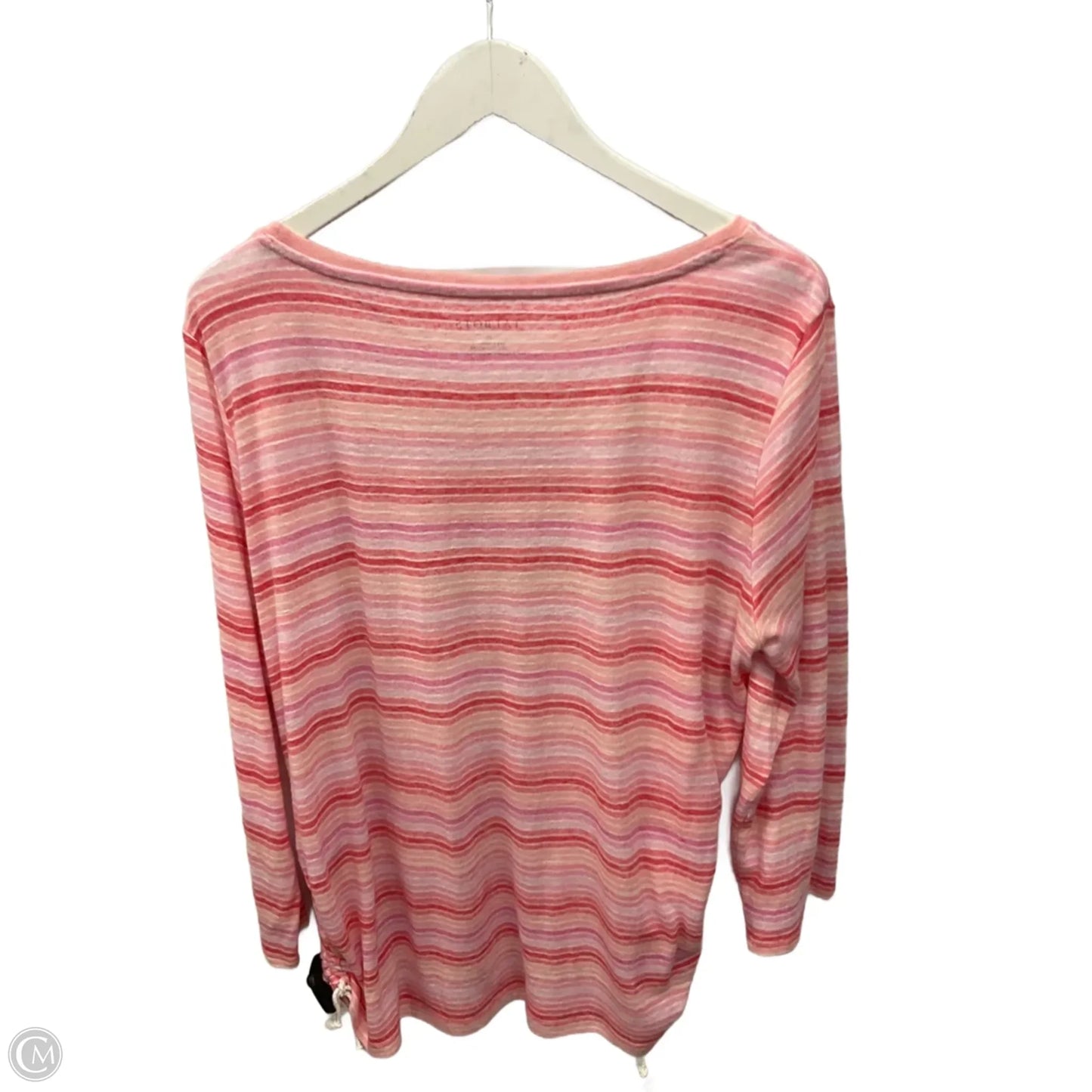 Top 3/4 Sleeve By Talbots In Pink, Size: Xl