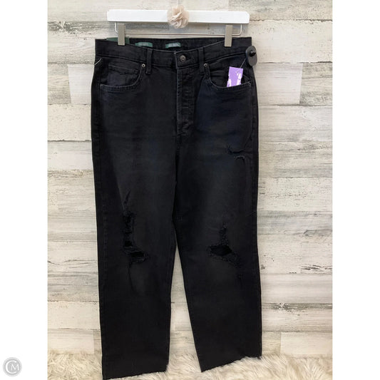 Jeans Straight By Wild Fable In Black Denim, Size: 12
