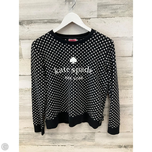 Sweatshirt Designer By Kate Spade In Polkadot Pattern, Size: S