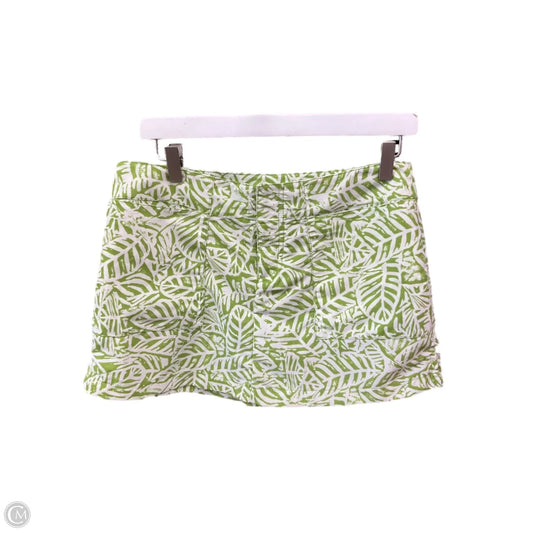 Skirt Mini & Short By Nautica In Green & White, Size: 4