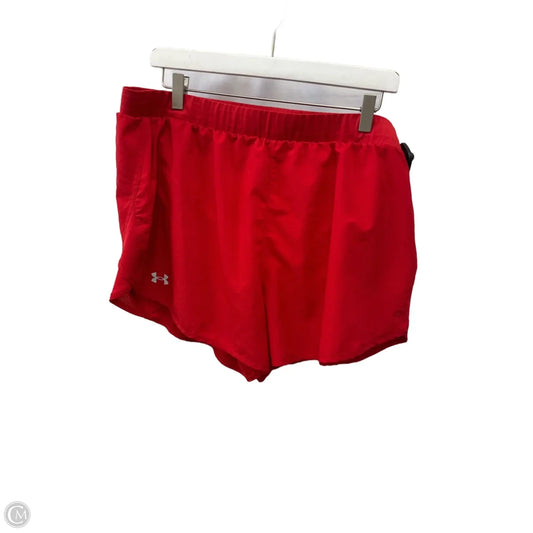 Athletic Shorts By Under Armour In Red, Size: Xxl