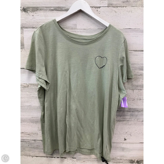 Top Short Sleeve By Lane Bryant In Green, Size: 3x