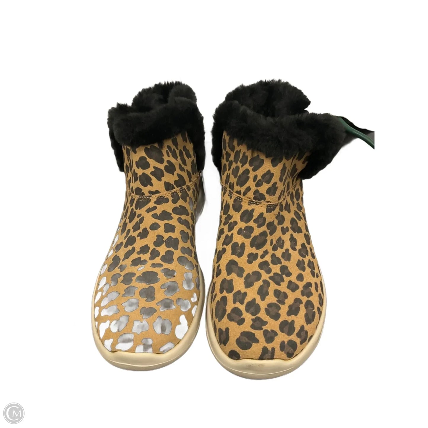 Boots Ankle Flats By Skechers In Animal Print, Size: 8.5