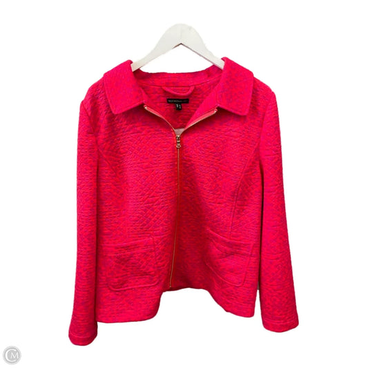 Jacket Other By Isaac Mizrahi Live Qvc In Pink & Red, Size: L