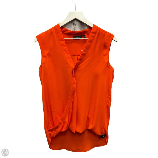 Top Sleeveless By Apt 9 In Orange, Size: S