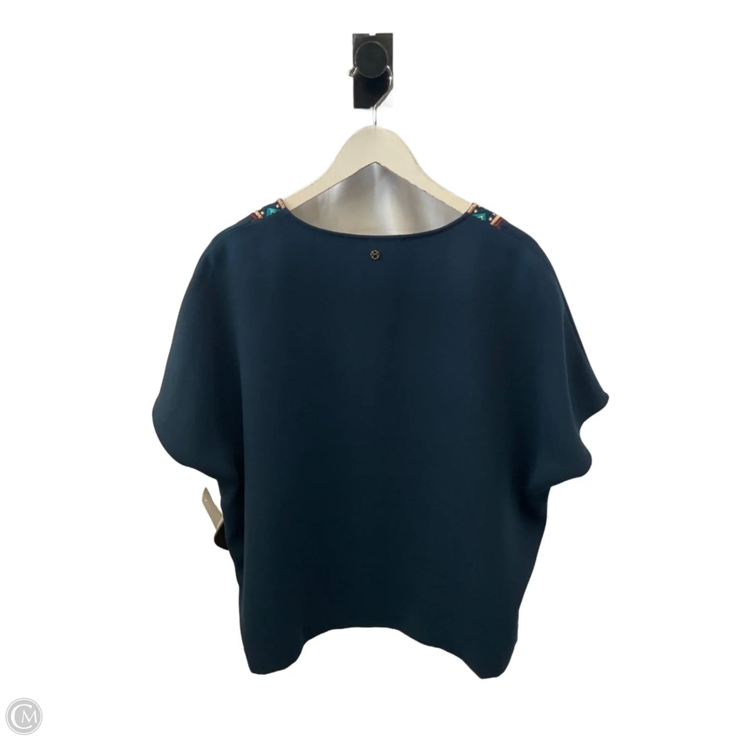 Top Short Sleeve By Clothes Mentor In Navy, Size: M