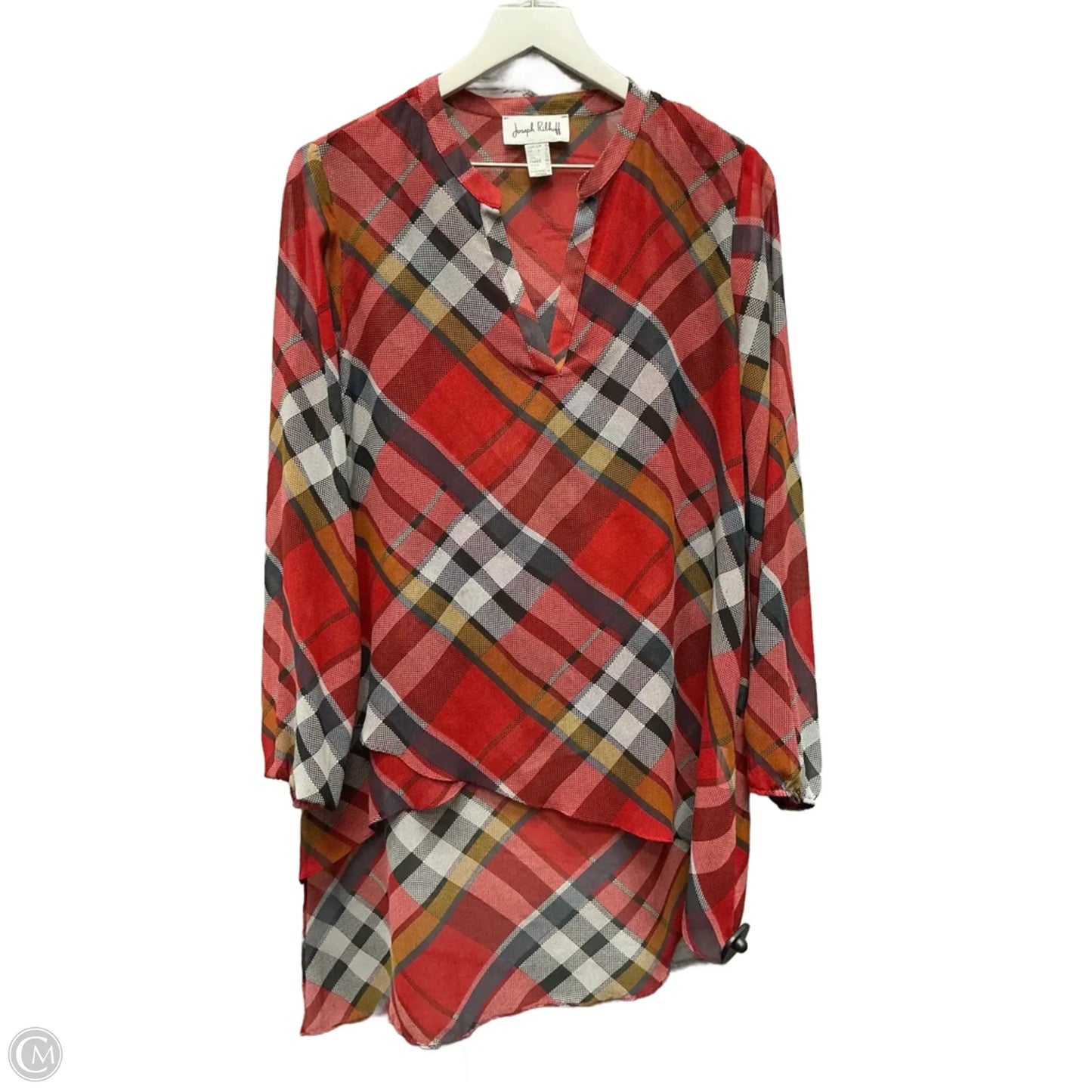 Top Long Sleeve By Joseph Ribkoff In Red, Size: M