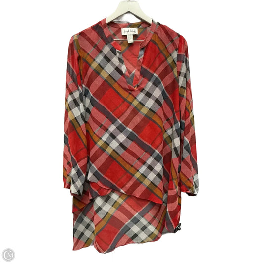 Top Long Sleeve By Joseph Ribkoff In Red, Size: M