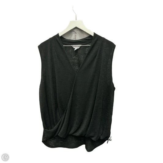 Top Sleeveless By Liz Claiborne In Black, Size: Xxl