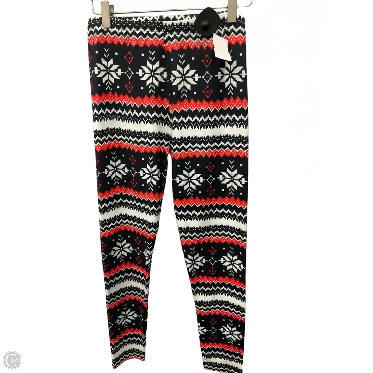 Pants Leggings By Cmc In Black & Red, Size: S