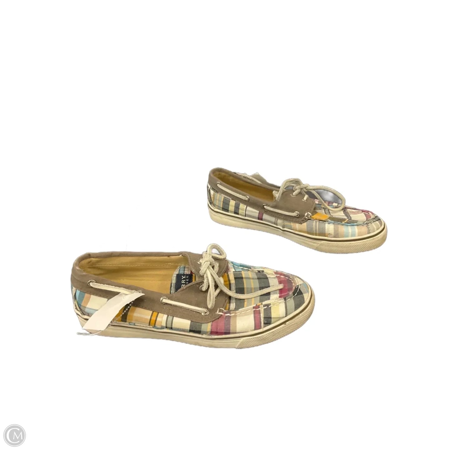 Shoes Flats By Sperry In Plaid Pattern, Size: 8.5
