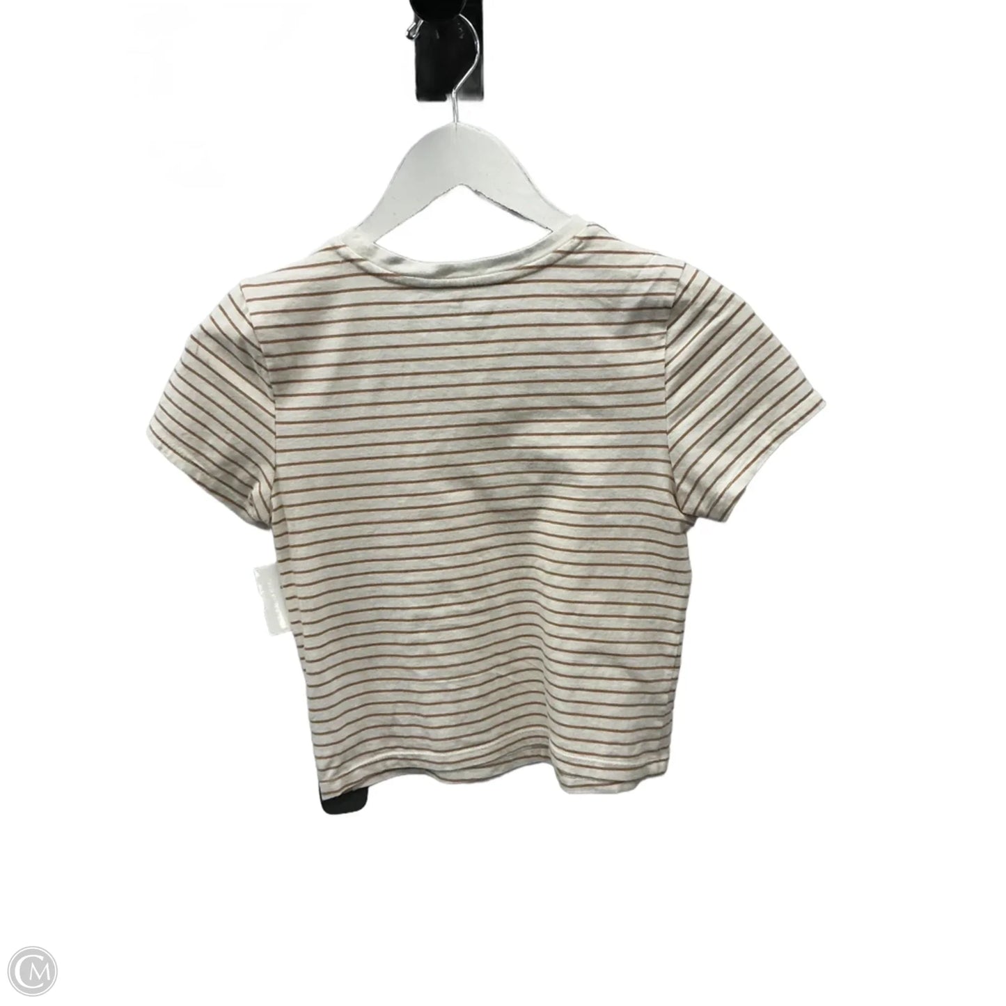 Top Short Sleeve Basic By Old Navy In Striped Pattern, Size: Xs