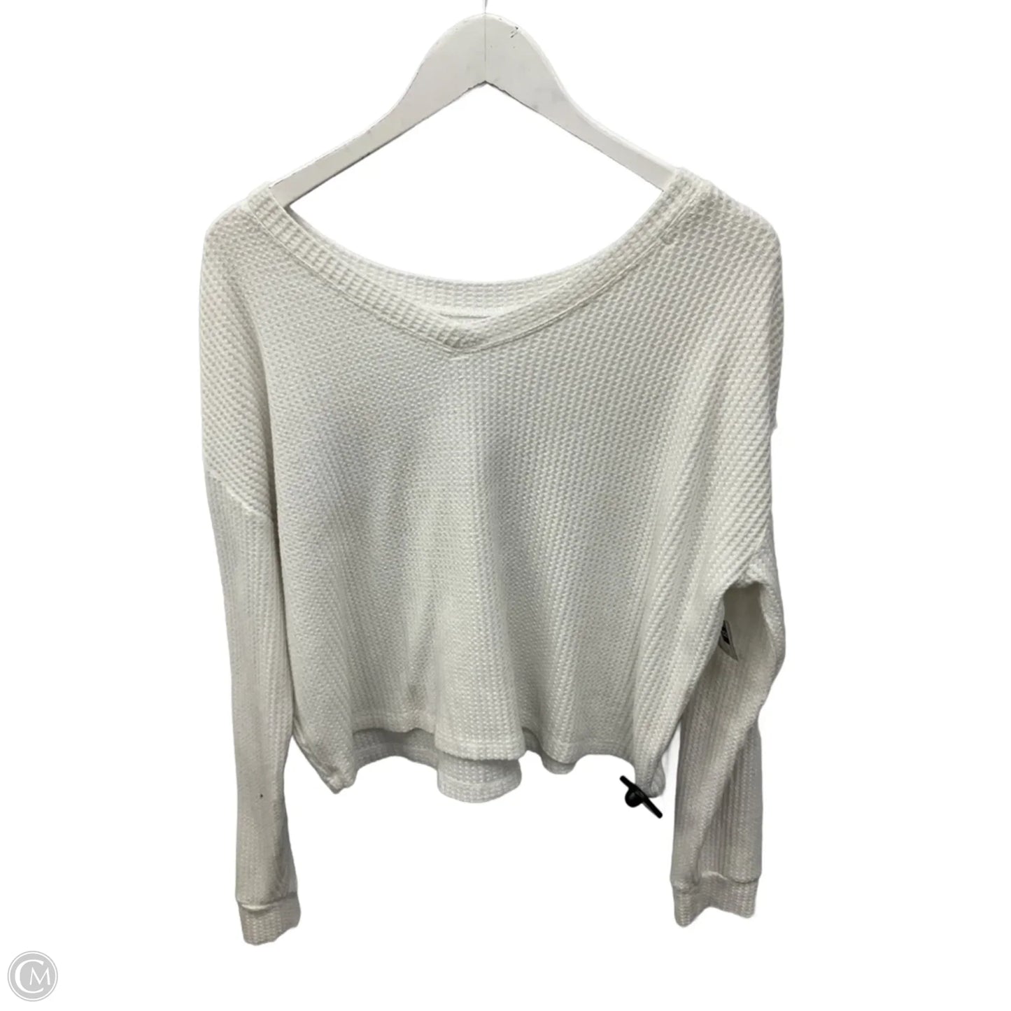 Top Long Sleeve Basic By Aeropostale In White, Size: M
