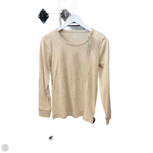 Top Long Sleeve By J. Crew In Tan, Size: S