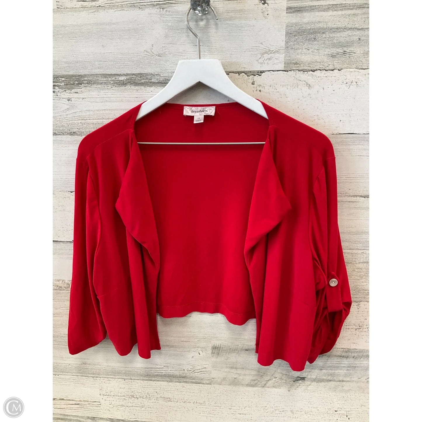 Cardigan By Dressbarn In Red, Size: Xl