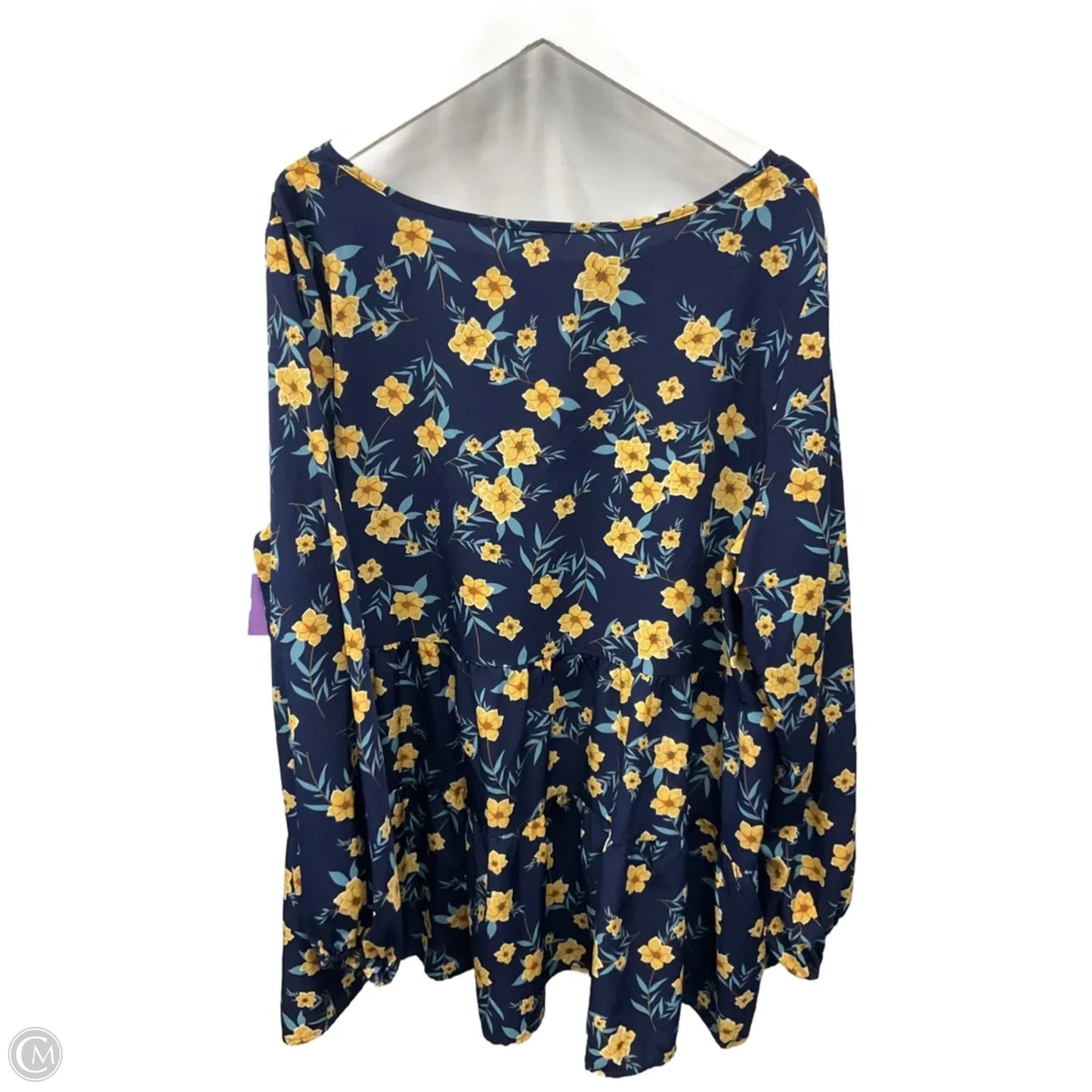 Top Long Sleeve By Clothes Mentor In Blue, Size: 3x