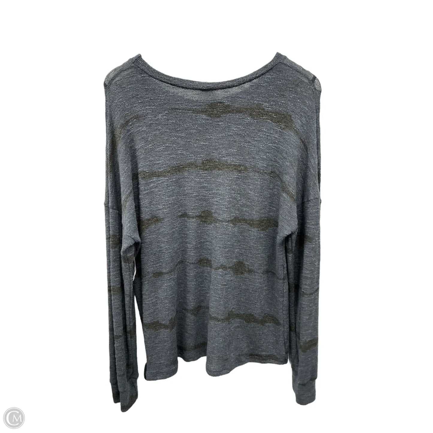 Top Long Sleeve By 7th Ray In Blue, Size: L