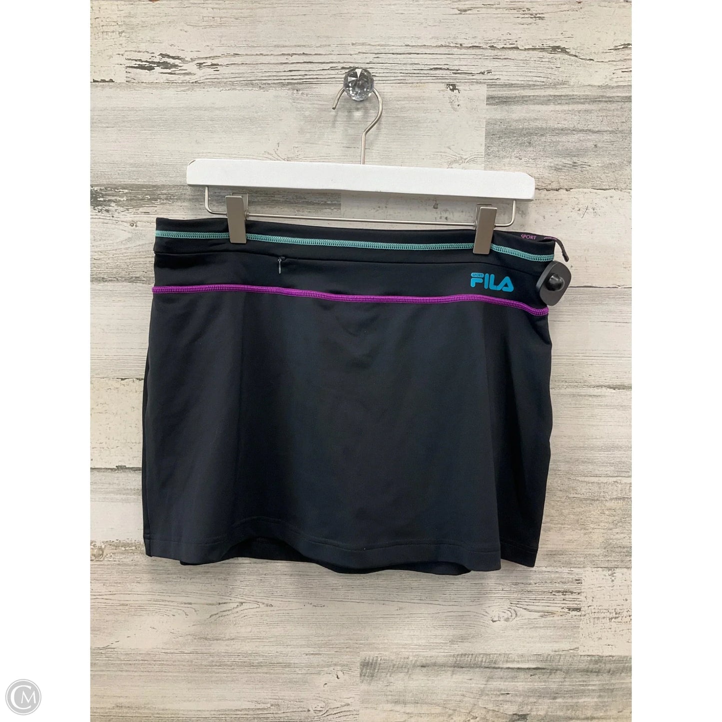 Athletic Skort By Fila In Black, Size: M