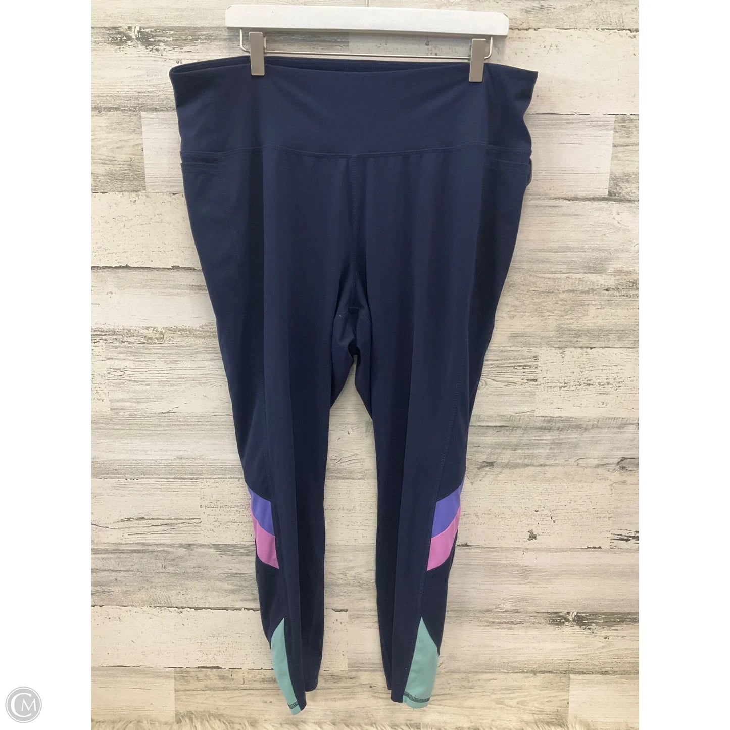Athletic Leggings By Livi Active In Navy, Size: 2x